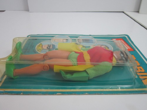 1977 Mego Superheroes 8” Figure Card ROBIN New In Original Package Unpunched - Picture 5 of 14
