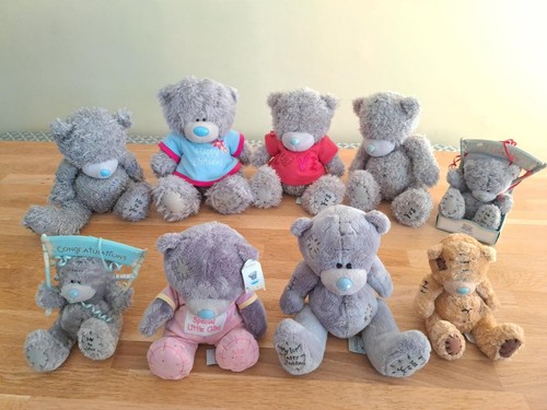 Me to you bear collection, vintage in various sizes, tatty teddy, hearts,
