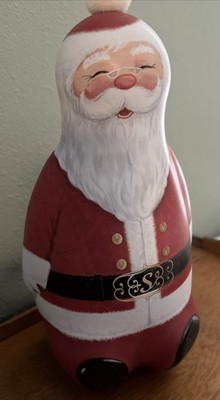 Santa Claus Witors Chocolate Truffles Empty Tin Holiday Christmas Winter Decor