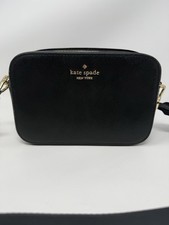 Kate Spade Madison Camera Crossbody Bag Purse - Black Saffiano Leather
