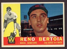 1960 Topps Reno Bertoia #297 Washington Senators NM