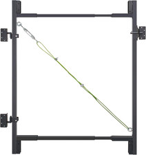 Adjustable Heavy Duty DIY Fence Gate Kit 36-72" Wide, Anti-Sag Fence Frame Fen