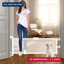 2 Pack Short Dog Gate Pet Gates Puppy Gate 14" H 59" Wide Step Over Pet Fence, M