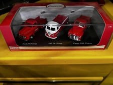 Motorcity Classics Coca-Cola Pickup Truck Diecast Set - 1/72 Scale - 3 Truck ...