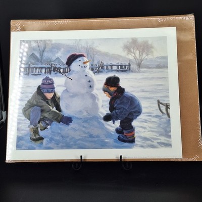 Robert Duncan Print ''Winter Monument '' No Frame 18'' x 14''