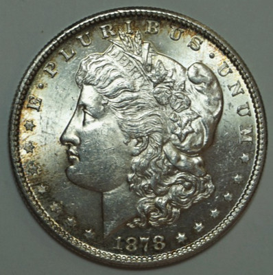 Morgan Dollar 1878 S USA .900 Silber , vz