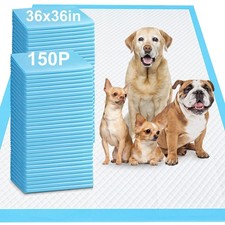 Gimars 36x36 4XL Large Pee Pads for Dogs - 150 Counts Extra Absorbent Puppy T...