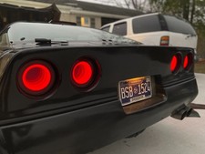 1984-1989 C4 Corvette Led Infinity Taillights Gloss Red Plug And Play