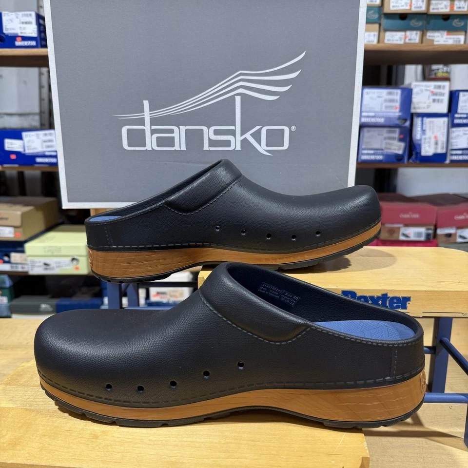 Dansko Hombre Kane Moldeado Sin Cordones Mula Negro Talla 45 Ajuste Estándar Foto 4 de 4