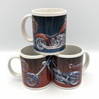 Vtg Orange County Chopper OCC Coffee Cup Mugs 2004 Set of 3 #31699 & #31999