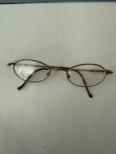 Vintage Oval Eyeglasses Tortoiseshell-Tone Frame Cable Temples