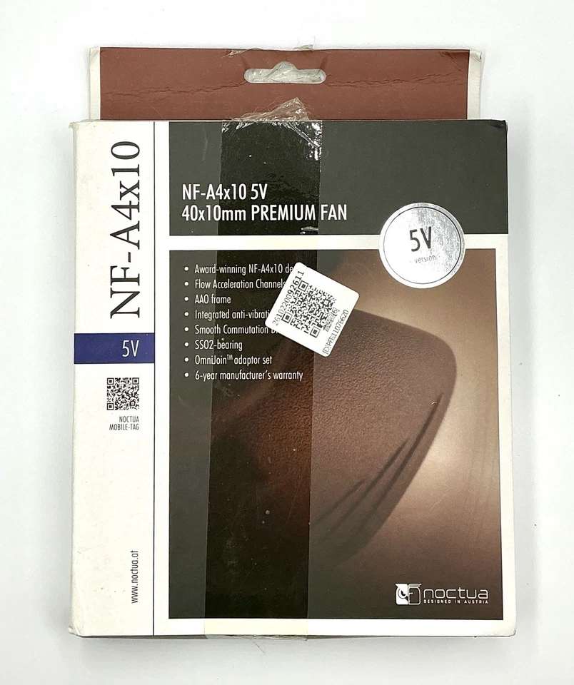 Noctua NF-A4x10 5V 40mm x 10mm Low Noise 3-Pin PC Case Fan 4500RPM 17.9dBA - Image 3 of 4
