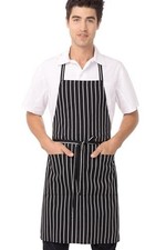 Unisex Chef Apron Chalk Stripe