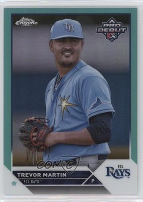 2023 Topps Pro Debut Chrome Aqua Refractor 36/75 Trevor Martin #PDC-137 15w9