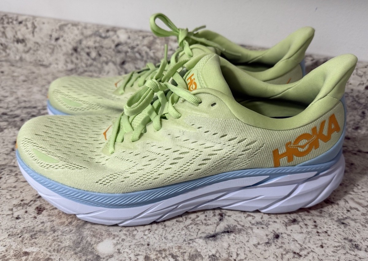 Hoka Clifton 8 Sneakers Mens Size 11D Shoes 119393 Yellow  display picture 1