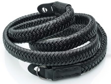 Matador NOIR black Leather Braided Camera Strap by Vi Vante 47" Leica NEW