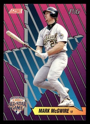 Mark McGwire 1992 Score Procter & Gamble Card #2 Oakland Athletics