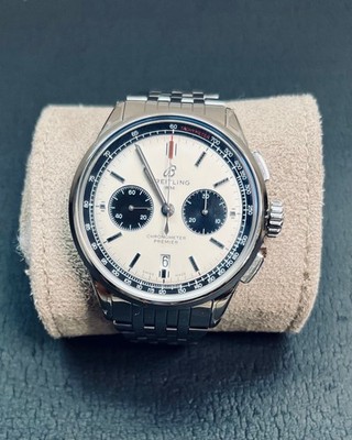 Breitling Premier B01 Chrono Auto Steel 42mm Watch Bracelet AB0118221G1A1