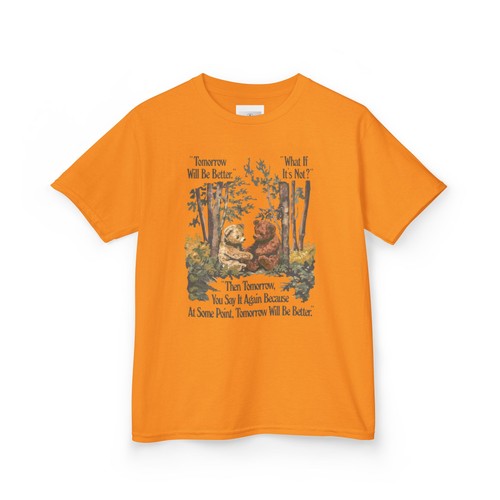 Cotton Tee for Kids "Tomorrow Will Be Better" - Picture 26 of 93