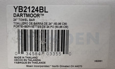Moen YB2124BL Dartmoor 24" Towel Bar - Matte Black - READ