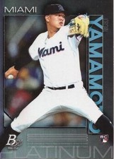 Jordan Yamamoto 2020 Bowman Platinum #75 Miami Marlins RC
