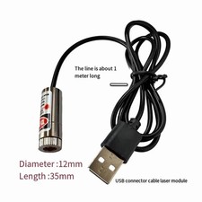 0.47 in USB Red Laser Module 5 mW 650 nm Adjustable Focus