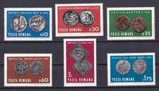 Romania – Mi. 2850-2855 /Scott 2168-2173, Ancient Coins Set, Unused NH