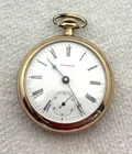 WALTHAM POCKET WATCH, 18S, 7J, GRADE STERLING, VINTAGE 1898, GF, SERVICED