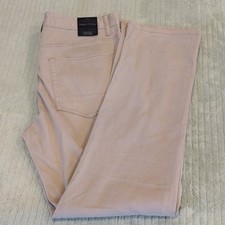 Nautica Straight Fit Stretch Casual Pants Beige Men's 32 Straight Leg
