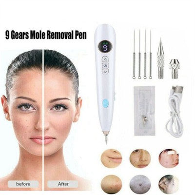 9-Speed With Screen USB Model Mole Pen Skin Wart Tag Tattoo Dark Spot Remover