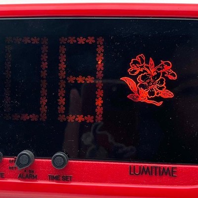 Tamura Electric LUMITIME Digital Clock Vintage Space Age Japan