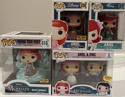 Funko The Little Mermaid Ariel & Eric Figures Mixed Lot 4-Pack  5 Figs