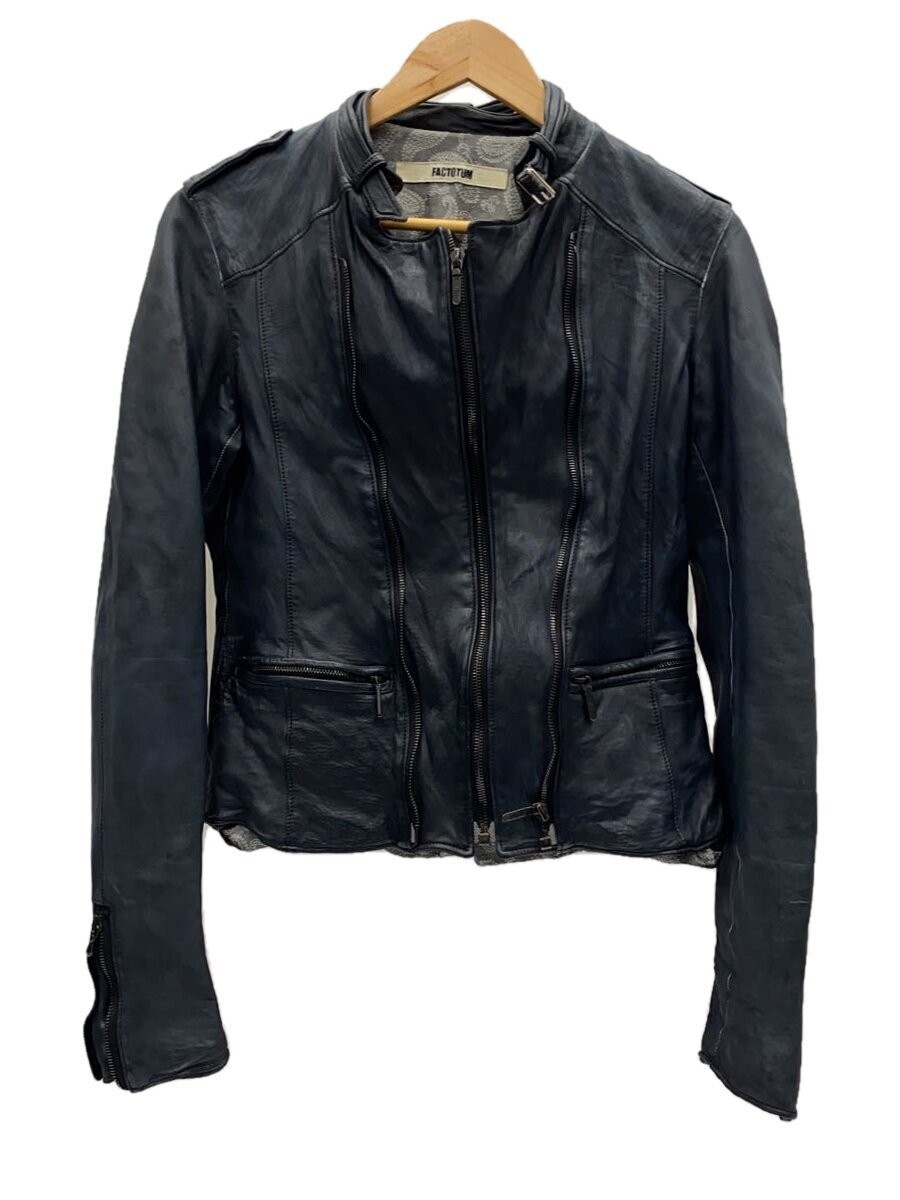 Factotum Leather Jacket Blouson/46/Sheep Leather/Nvy 1812