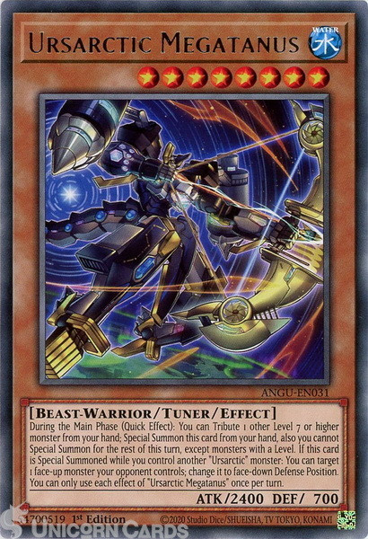 ANGU-EN031 Ursarctic Megatanus Rare 1st Edition Mint YuGiOh Card