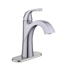 Glacier Bay Atterbury Single Hole Bathroom Sink Faucet Brushed Nickel w/ Pop-Up