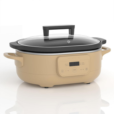 6QT Programmable Slow Cooker w/ Nonstick Pot Keep Warm Brown