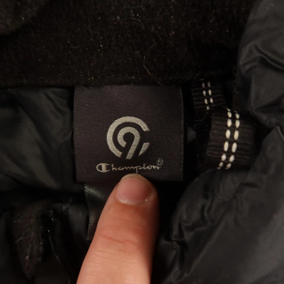 Chaqueta Champion Para Hombre L Negra 70 Plumón 30 Pluma Puffer Chaleco Ligero Foto 3 de 4