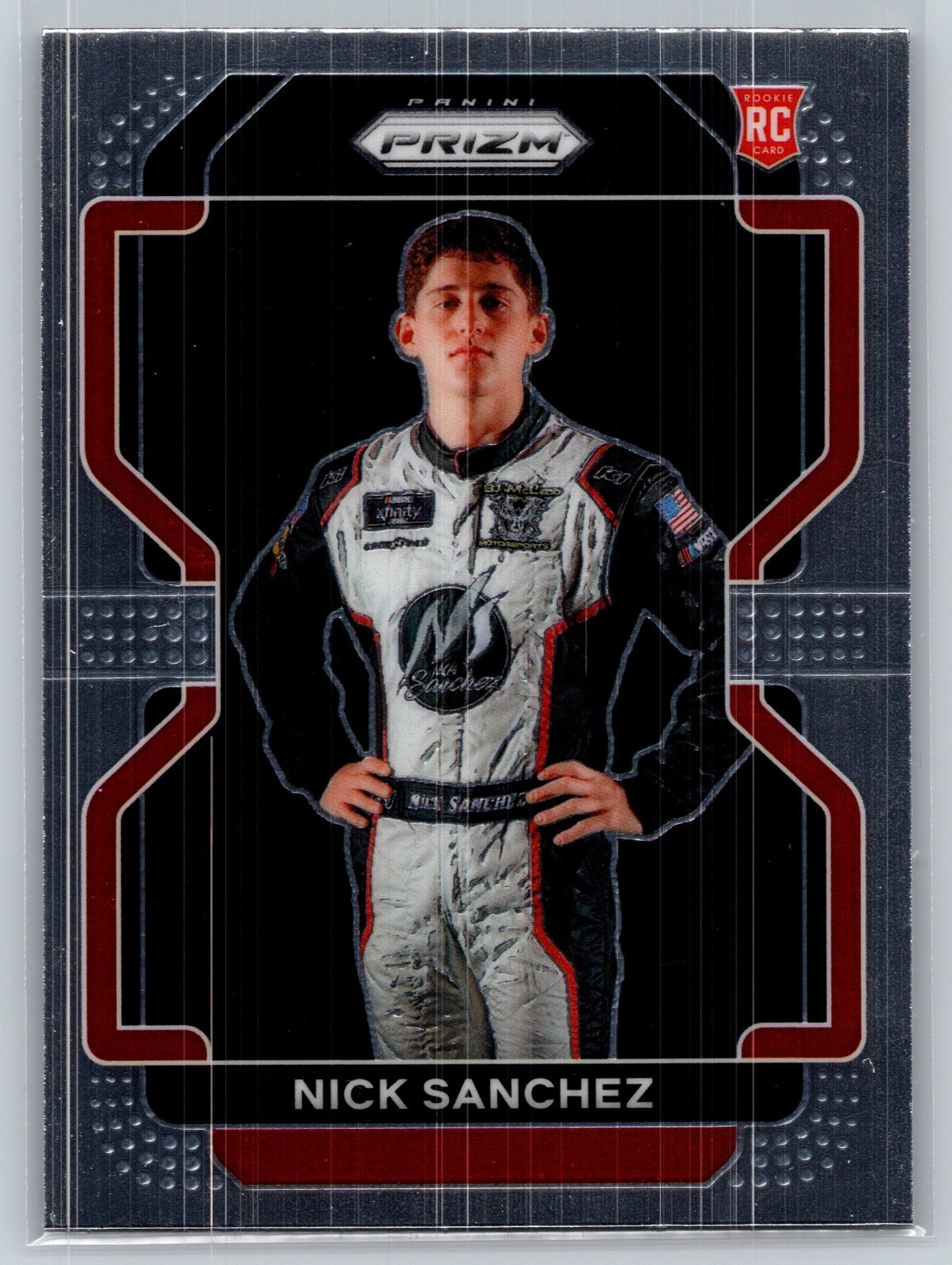 2022 Panini Prizm Racing Rookie Nick Sanchez RC #30