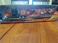 Hot Wheels Racing Ford Tractor Trailer Diecast 2001 Red Black