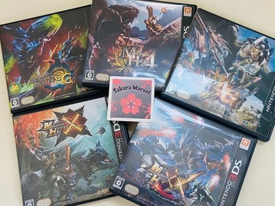 Nintendo 3DS Monster Hunter 3G 4 4G Cross Double Cross Japanese Game Tested Used