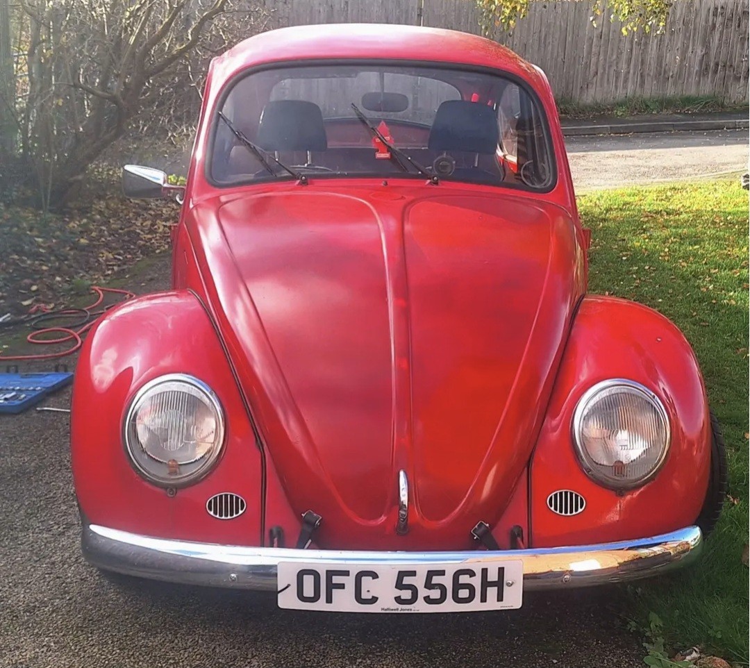 1970 VW Beetle Red 1600 Twinport Weber Engine 1200 Gearbox
