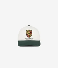 RARE LIMITED AIME LEON DORE x PORSCHE COLORBLOCK LOGO HAT WHITE ALD - IN HAND