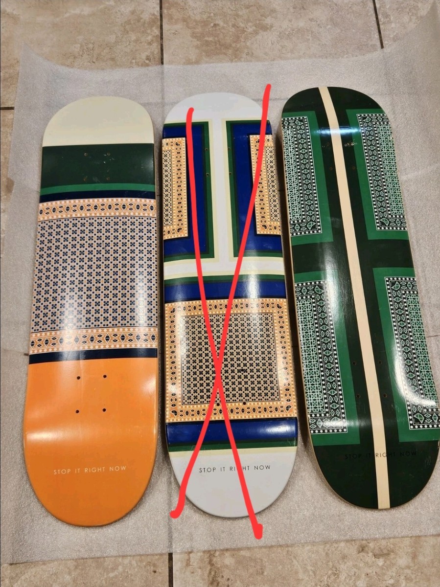 スケートボード StopItRightNow CELINE Print Skate Decks 2 Stop It Right Now Celine OG Phoebe Philo Skate Decks Kanye West