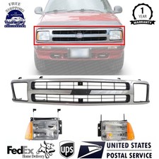 Front Grille w/ Head Lamp Assembly LH and RH ...