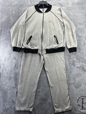 VTG Nike Sportswear Men  s Large Sweats Tracksuit Full Zip Joggers Gray 90s Y2K