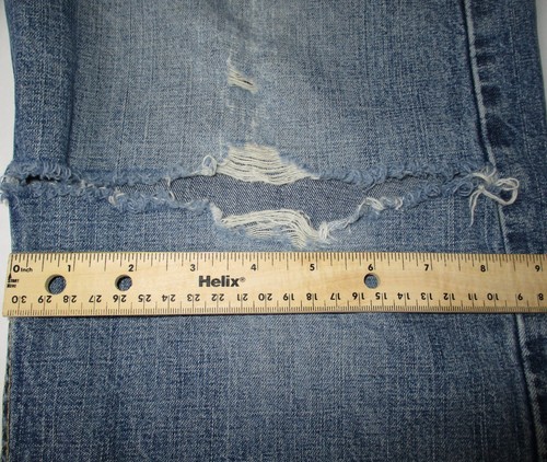 VTG Y2K Levi's SilverTab Relaxed Fit Straight Leg Distressed Blue Jeans 34x32 - Picture 6 of 13