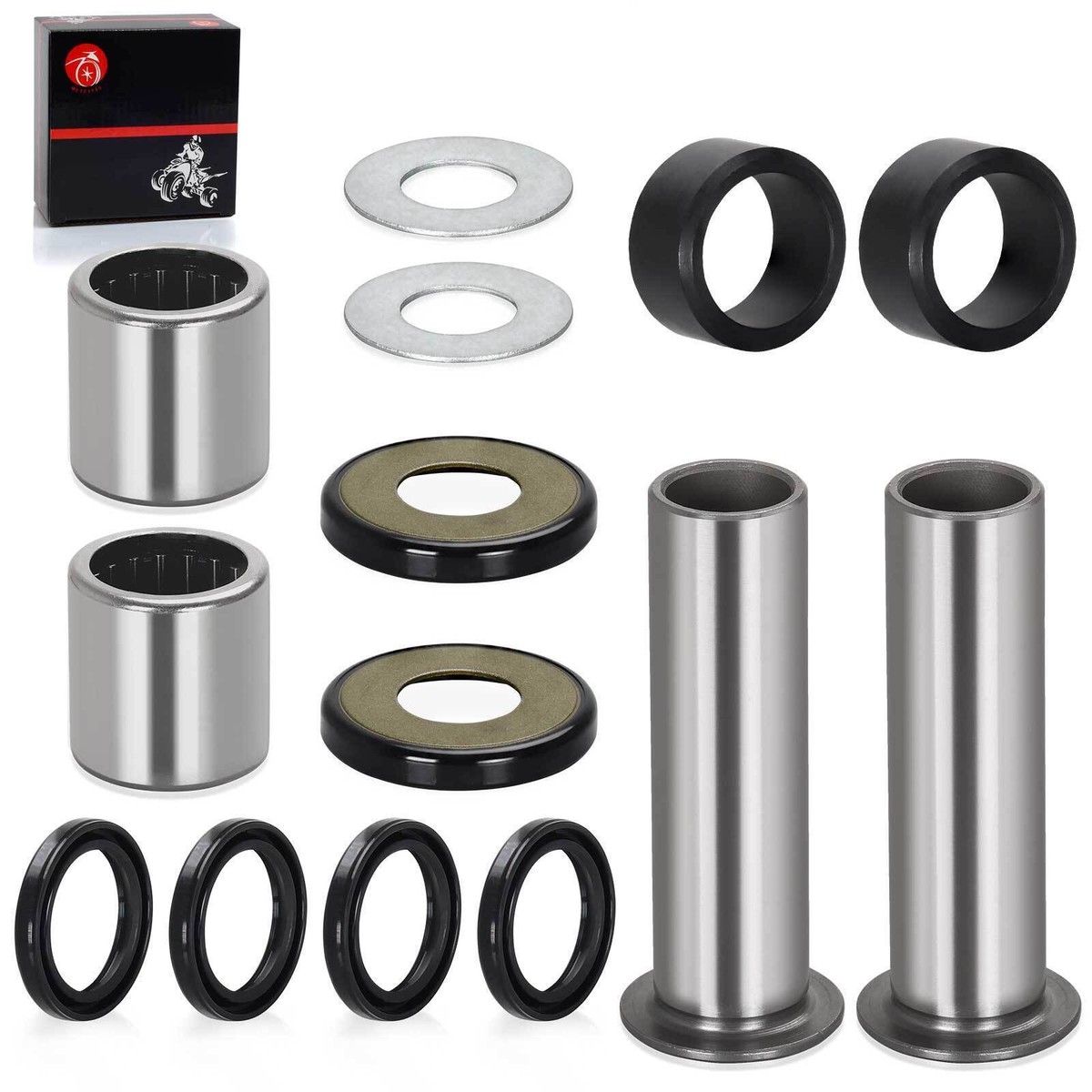 パーツ Z400LTD Swingarm Bearing Seal Bushing Rebuild Kit for Suzuki Quadsport