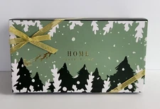 Two-Tone Mercury Glass Winter Woods Jar Candle Set Home Reflections QVC New