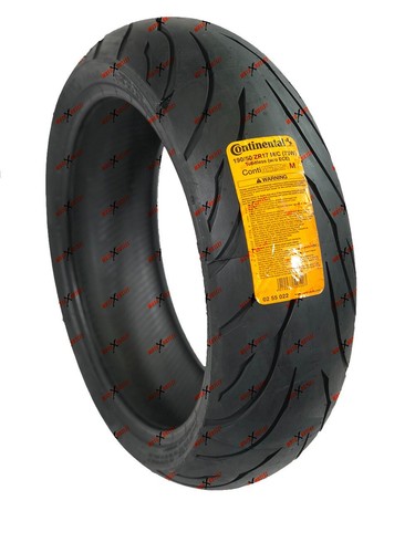 Continental Motorcycle Tire 190/50ZR17 120/70ZR17 Set Conti Motion Front Rear - Picture 3 of 8
