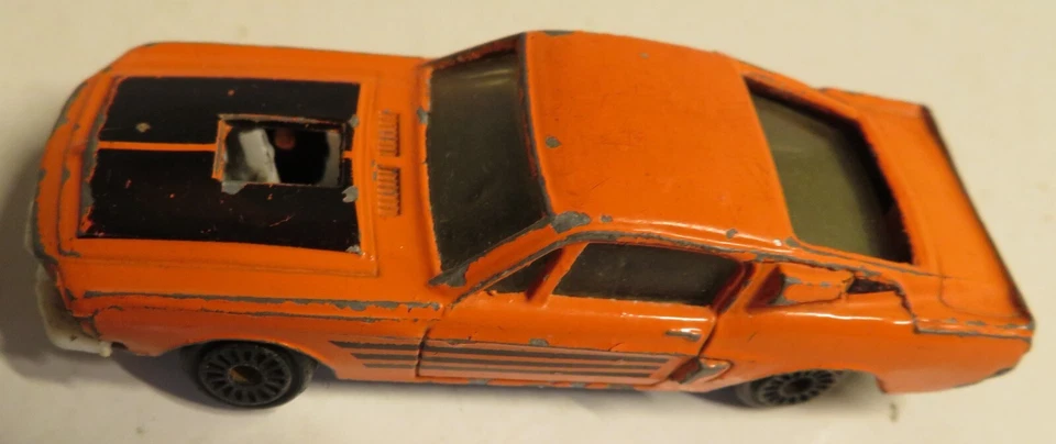 De colección ZYLMEX ZEE P392 Ford Mustang Fastback Pro Street Naranja Hot Black Wheels Foto 4 de 4